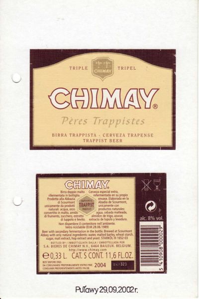 Chimay Triple 0.33l