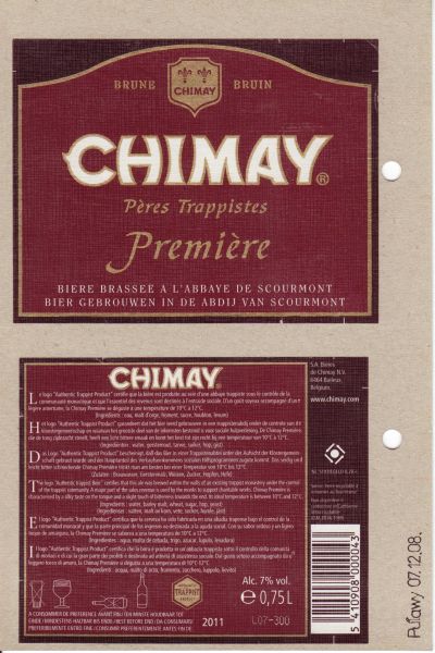 Chimay Brune 0.75l