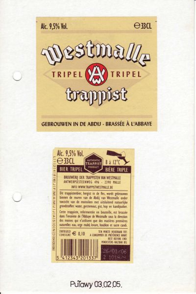 Westmalle Trappist Tripel