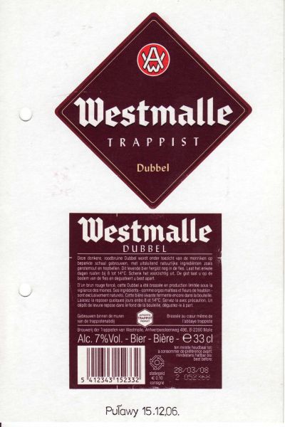 Westmalle Trappist Dubbel