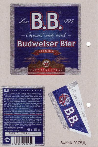 B.B. Budweiser Bier