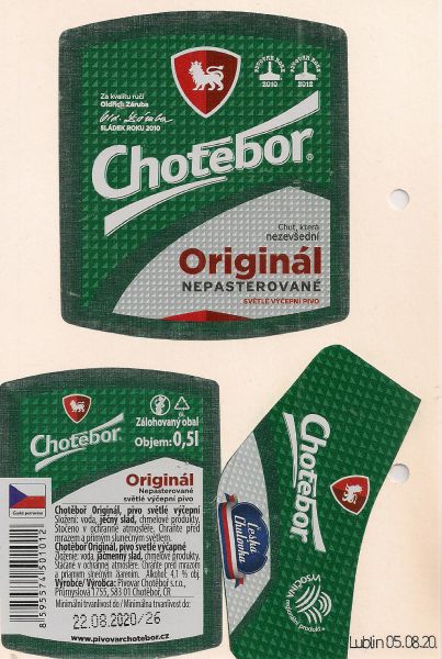 Chotebor Original Nepasterovane