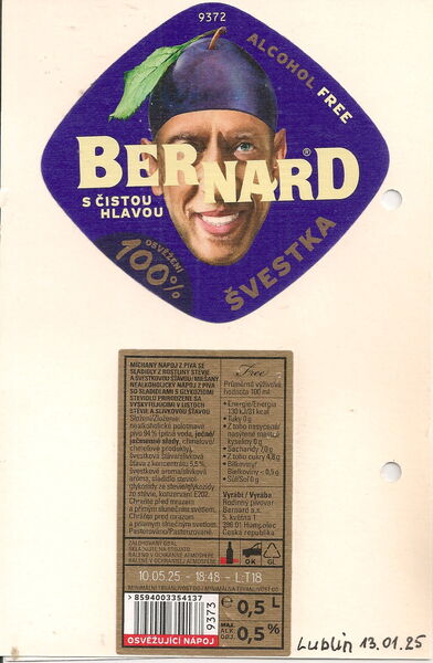Bernard Svestka Alcohol Free