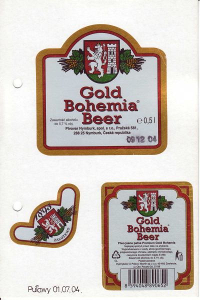 Gold Bohemia Beer