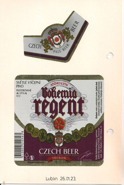 Bohemia Regent Czech Beer
