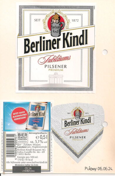 Berliner Kindl Jubilaums Pilsener