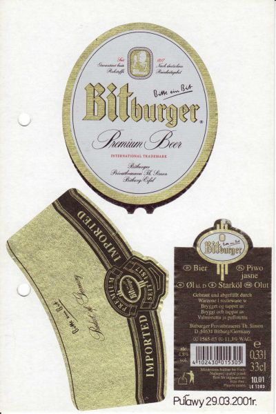 Bitburger Premium Beer 0,33l