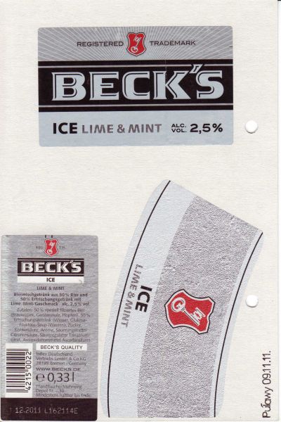 Beck's Ice Lime&Mint