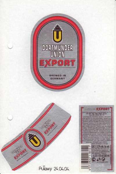Dortmunder Union Export 0.33l