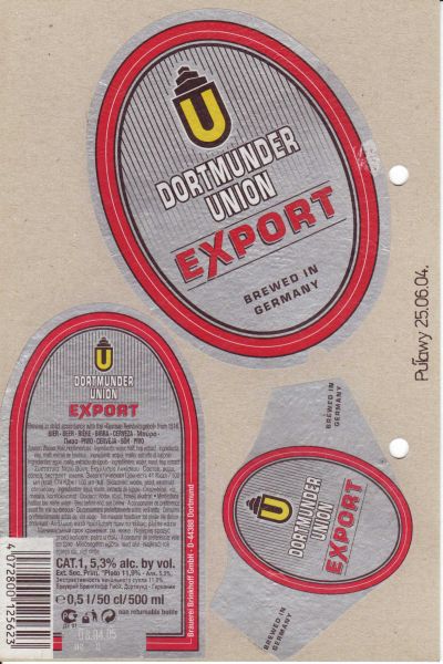 Dortmunder Union Export 0.5l