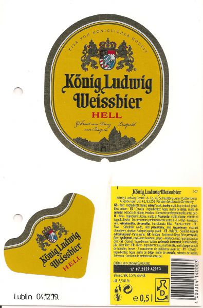 Konig Ludwig Weissbier Hell