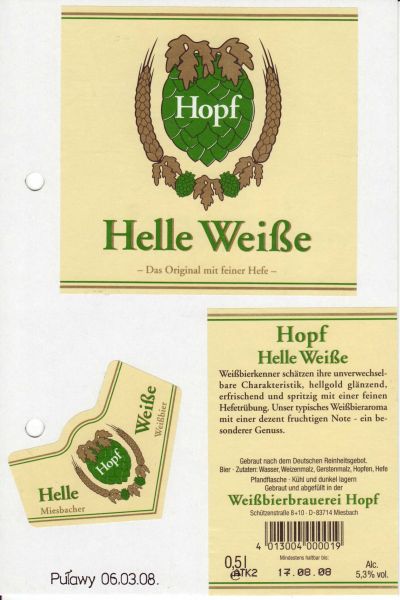 Hopf Helle Weisse
