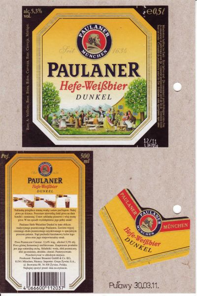 Paulaner Hefe-Weisbier Dunkel