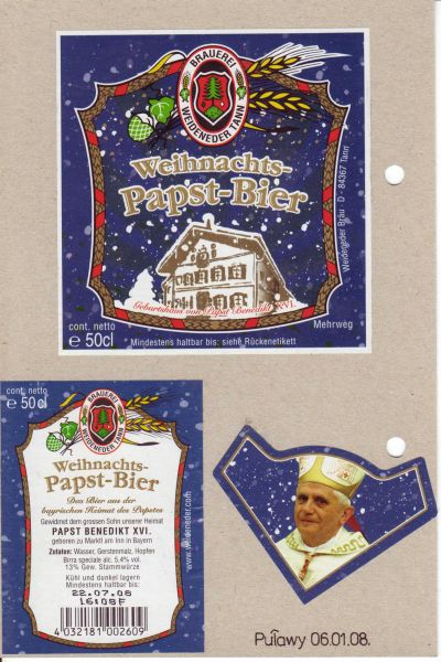 Weihnachts Papst-Bier