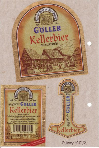 Goller Kellerbier Naturtrub