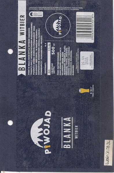 Piwojad Blanka Witbier