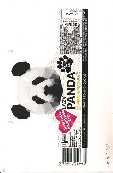 Lazy Panda Miód & Mango