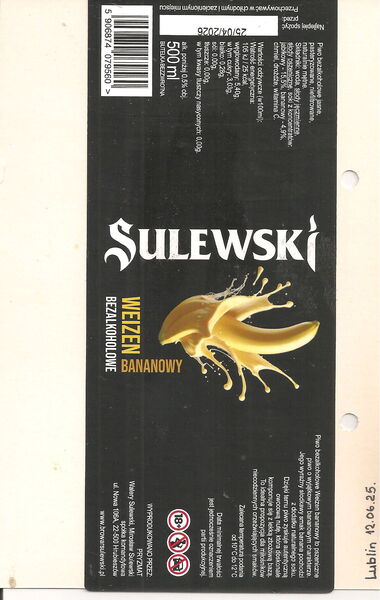 Browar Sulewski Weizen Bananowy Bezalkoholowy