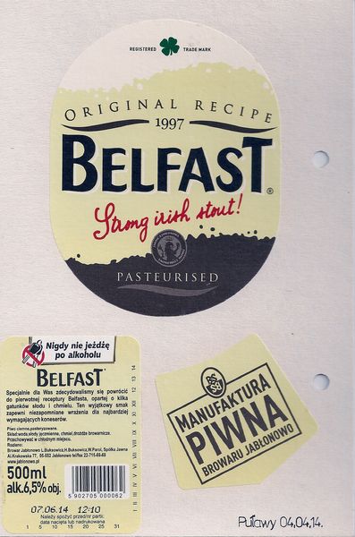 Belfast Pasteurised