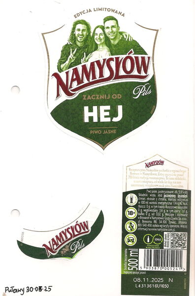 Namysłów Pils Zacznij od Hej