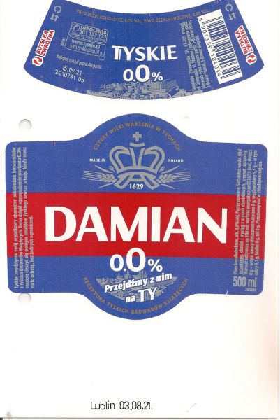 Tyskie 0,0% Damian