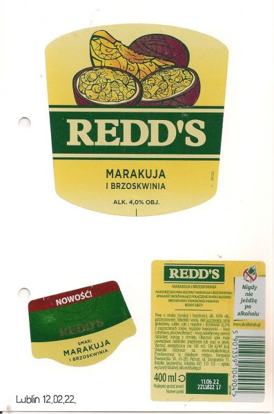 Redd's Marakuja i Brzoskwinia