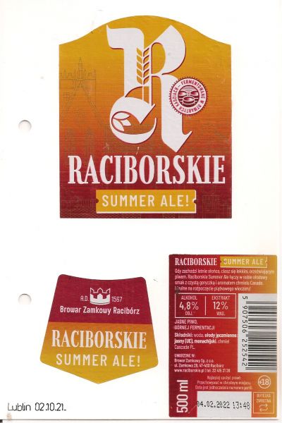 Raciborskie Summer Ale!