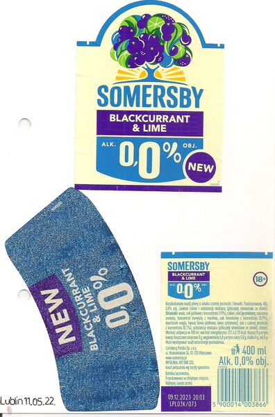 Somersby Blackcurrant & Lime 0,0%