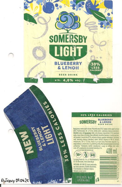 Somersby Light Blueberry & Lemon