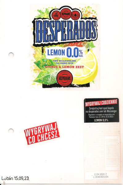 Desperados Lemon 0,0%