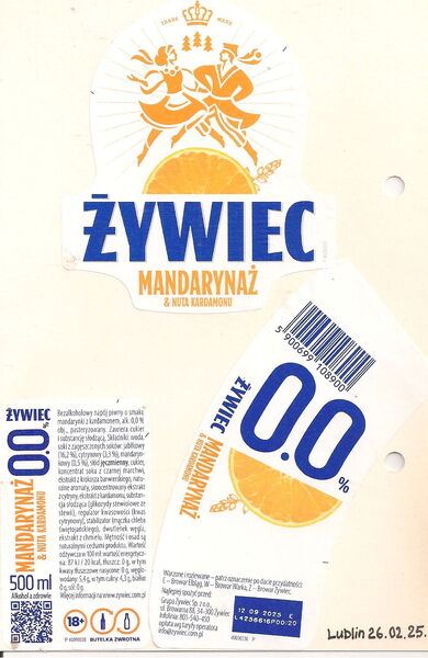 Żywiec Mandarynaż & Nuta Kardamonu