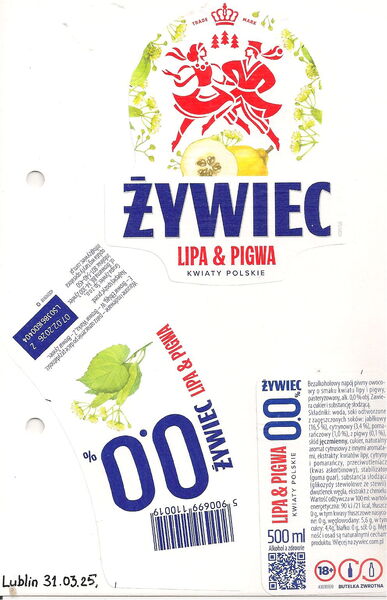 Żywiec Lipa & Pigwa 0,0%