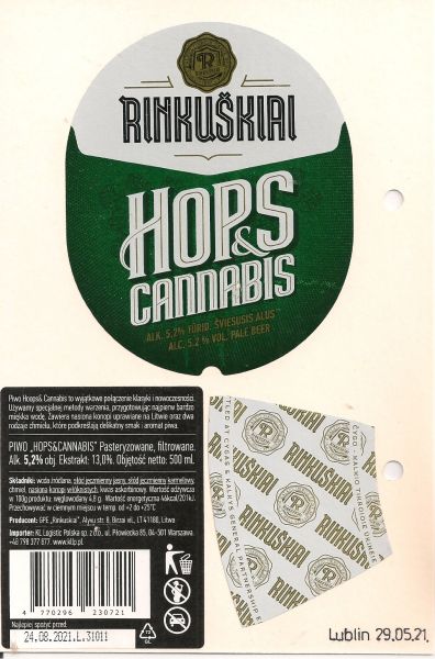 Rikuskiai Hops Cannabis