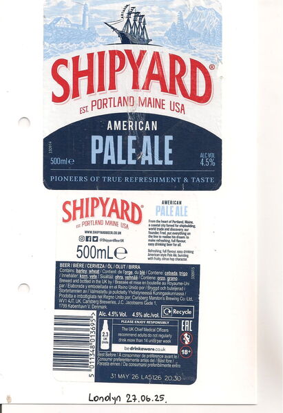 Shipyard American Pale Ale